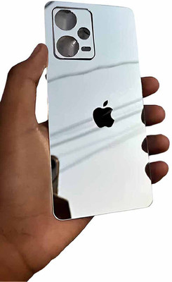MOKPLZ REDMI NOTE 12 PRO 5G MOBILE SKIN ,MIRROR BACK PANNEL ACRYLIC SHEET Mobile Skin(Silver)