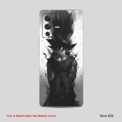 VYBE The Smart Choice Vivo V23 Goku Mobile Skin Mobile Skin(Davy Grey 06)