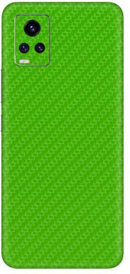 Vcare GadGets Vivo V20 Pro Mobile Skin(Fiber Carbon Green)