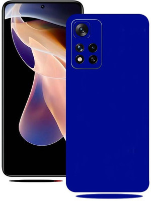 BugguSkin Redmi Note 11 T 5G, Blue Matte, xiaomi note 11t 5g Mobile Skin(Ultra Super Blue Matte Skin With High Matte Finish)