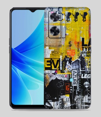 SkinoMania Oppo A57 Mobile Skin(Multicolor Abstract-Azure)