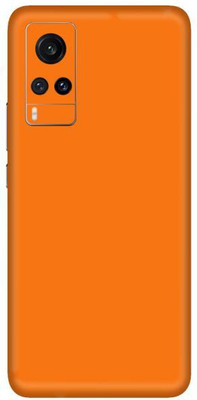 Vcare GadGets Vivo X60 Mobile Skin(Orange Glossy)