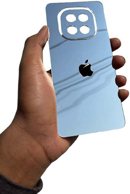 TWUAOP REALME C63 5G MOBILE SKIN ACRYLIC SHEET MIRROR BACK PANNEL APPLE Mobile Skin(Silver)