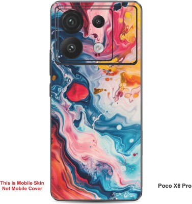 VYBE The Smart Choice Poco X6 Pro Art Embossed Mobile Skin(Golden Dream 1)