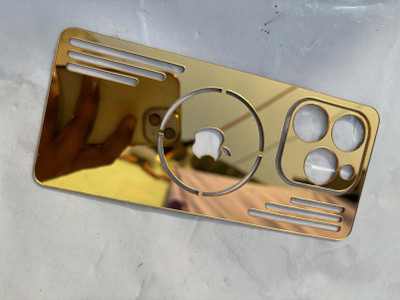 TWUAOP INFINIX NOTE 40X 5G BACK PANNEL ACRYLIC SHEET MERO APPLE Mobile Skin(Gold)