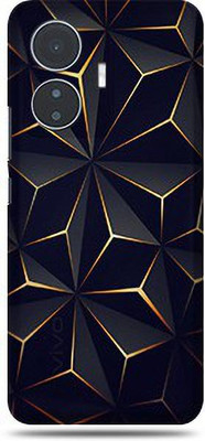 Mclaxa Black Abstract For Vivo Y55 4g Back Skin, Black Abstract, Vivo Y55 4G Mobile Skin(Black Abstract Matte Finish Skin With Super Matte Finish)