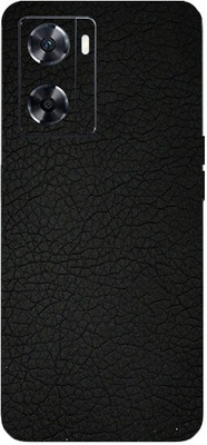TJ CREATION OPPO A77s Mobile Skin(Ultra Super Black Leather Skin With High Matte Finish.)