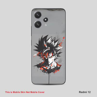 VYBE The Smart Choice Redmi 12 Goku Mobile Skin Mobile Skin(Dust Grey B25)