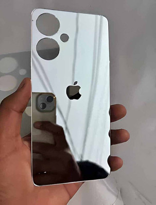 MOKPLZ POCO M6 PLUS 5G BACK PANNEL MIRROR ACRYLIC SHEET Mobile Skin(Silver)