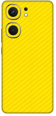 Vcare GadGets Fiber Carbon Yellow i QOO Neo9 Pro 5G Mobile Skin(Fiber Carbon Yellow)