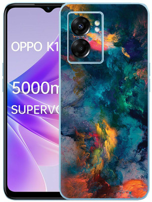 FCS OPPO K10 5G Printed Back skin Mobile Skin(Smoke Skin)