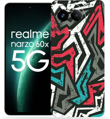 OggyBaba Realme Narzo 60X 5g Mobile Skin(Abstract Mad Angle)