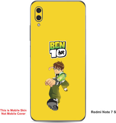 VYBE The Smart Choice Redmi Note 7S Ben 10 Embossed Mobile Skin(Golden Yellow A1)