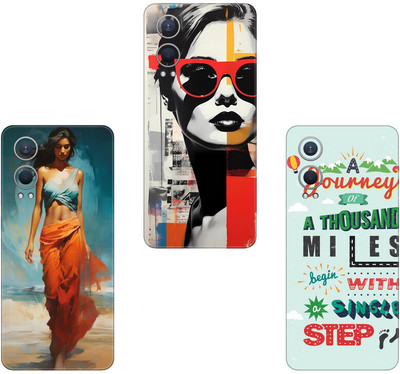 wrap craft INFINIX SMART 5 COMBO(PACK OF 3)Camera&Back Protector Premium Vinyl Mobile Skin(Multicolor)