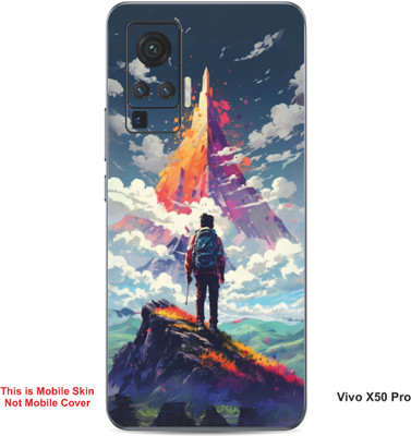 VYBE The Smart Choice Vivo X50 Pro Art Embossed Mobile Skin(River Bed 9)