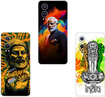 wrap craft REDMI 13C 5G COMBO(PACK OF 3)Camera&Back Protector Premium Vinyl Mobile Skin(Multicolor)