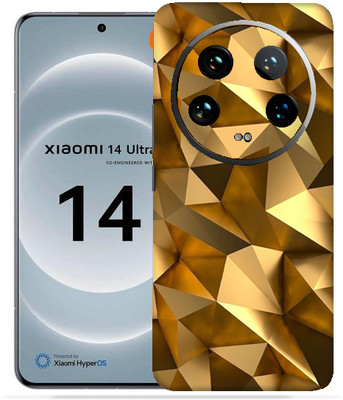 OggyBaba Xiaomi 14 ultra Mobile Skin(Golden poly)