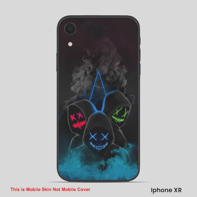 VYBE The Smart Choice iPhone XR Horror Mobile Skin(Black Cow 1)