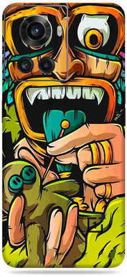 SkinoMania Oneplus 10R-5G Mobile Skin(Multicolor Black Magic)