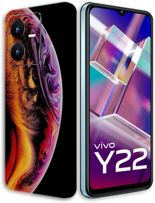TJ CREATION Vivo Y22 Mobile Skin(Ultra Super Color Moon Skin With High Matte Finish.)