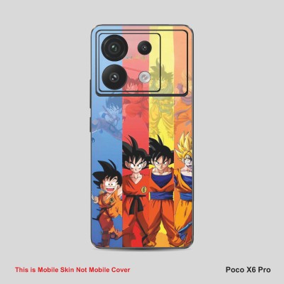 VYBE The Smart Choice Poco X6 Pro Gohan Mobile Skin Mobile Skin(Red Orange A16)