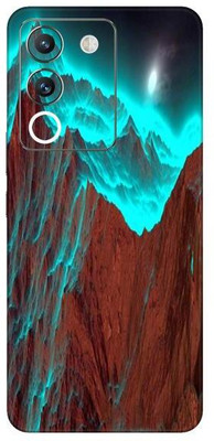 Vcare GadGets Light blue Moon Vivo Y200 5G Mobile Skin(Multicolor)