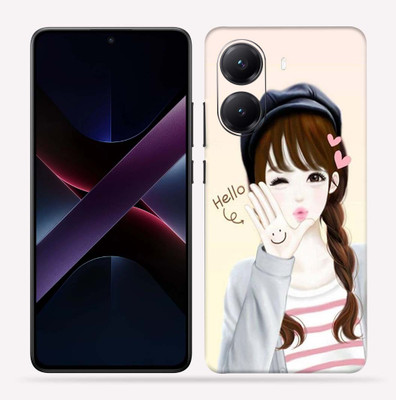 OggyBaba OggyBaba Poco X7 pro 5g Mobile Skin(Cute-Girl)