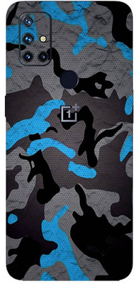 BugguSkin OnePlus Nord N10 5G Mobile Skin(Ultra Super Camouflage Military Blue Skin With High Matte Finish.)