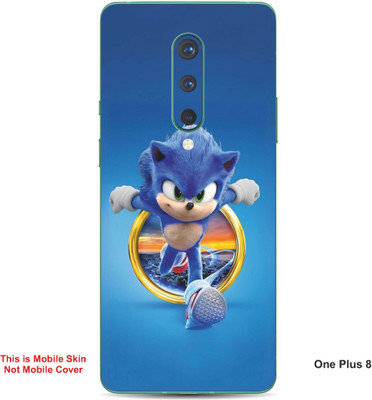 VYBE The Smart Choice One Plus 8 Sonic The Hedgehog Embossed Mobile Skin(Bluish 17)