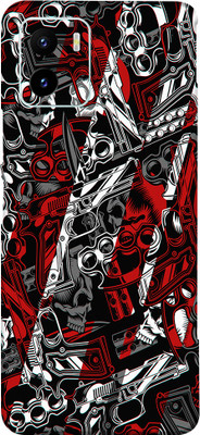 BUGGU Vivo Y15c Mobile Skin(Ultra Super Color Arms Skin With High Matte Finish)