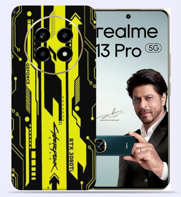 OggyBaba Realme 13 pro 5g Mobile Skin(Cyberpunk Yellow Black)