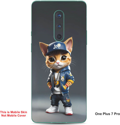 VYBE The Smart Choice One Plus 7 Pro Super Cat Embossed Mobile Skin(Gravel 16)