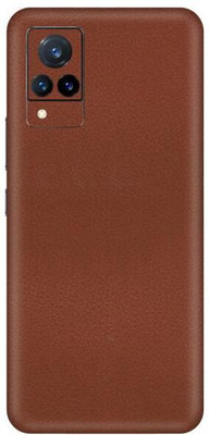 Vcare GadGets Leather Brown vivo V21 5G Mobile Skin(Leather Brown)