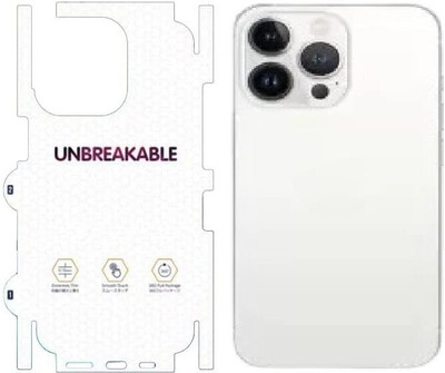 A3sprime Unbreakable Soft Transparent Back and Side Skin Protector for iPhone 13 Pro Mobile Skin(Transparent)