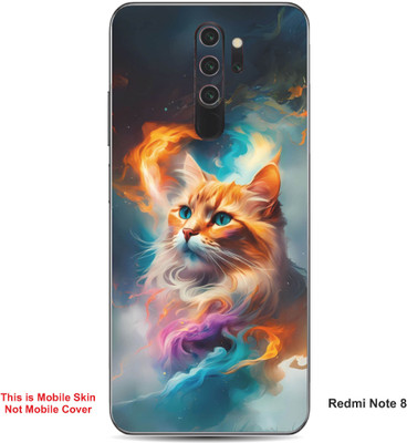 VYBE The Smart Choice Redmi Note 8 Cat Embossed Mobile Skin(Pale Copper 15)