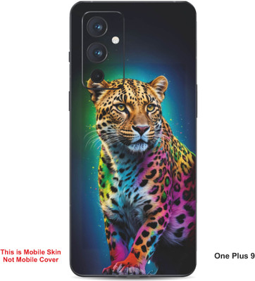 VYBE The Smart Choice One Plus 9 Leopard Embossed Mobile Skin(Dirty Blue 25)