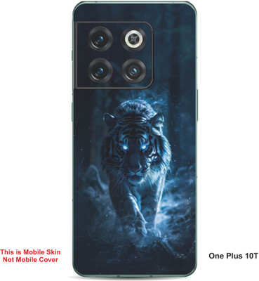 VYBE The Smart Choice One Plus 10T Tiger Embossed Mobile Skin(Blue & Black 31)