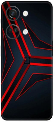 Vcare GadGets One Plus Nord 3 5G Red Black Abstract L.jpg Mobile Skin(Multicolor)