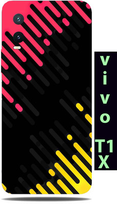TJ CREATION Vivo T1x Mobile Skin(Ultra Super Abstract Lines Skin With High Matte Finish.)