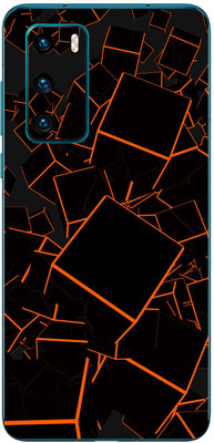 FCS Huawei P40 4G Printed Back skin Mobile Skin(Box Orange)