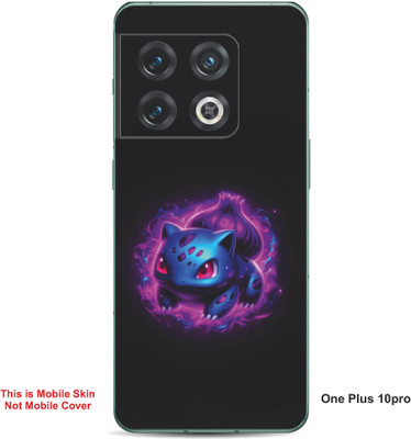 VYBE The Smart Choice One Plus 10 Pro Bulbasaur Pokemon Embossed Mobile Skin(Warm Purple 23)