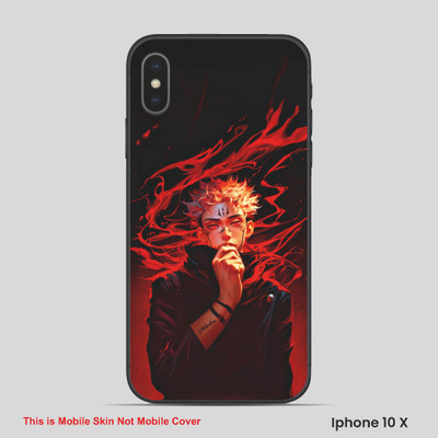 VYBE The Smart Choice iPhone 10X Kakashi Embossed Mobile Skin(Donkey Whie 13)
