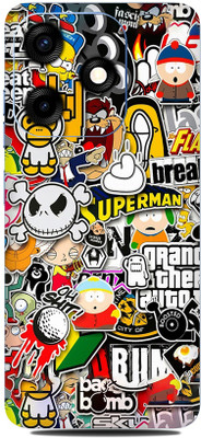 WeCre8 Skin's Tecno Spark 10C Mobile Skin(Sticker-Bombing Multicolor Skin)