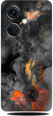 SkinoMania OnePlus Nord CE 3 5G Mobile Skin(Black-clouds Multicolor Mobile Skin)