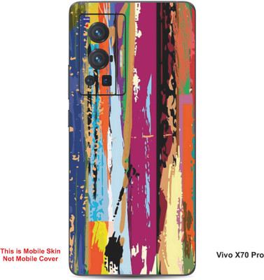 VYBE The Smart Choice Vivo X70 Pro Art Embossed Mobile Skin(Rich Maroon 13)