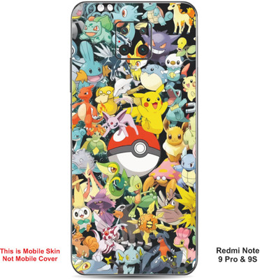 VYBE The Smart Choice Redmi Note 9 Pro Pokemon Embossed Mobile Skin(Sun Yellow Multi A1)