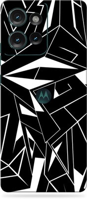 WeCre8 Skin's Motorola Edge 50 5G Mobile Skin(B&W-Abstract)