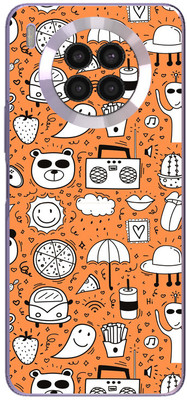 FCS Huawei nova 8i Printed Back skin Mobile Skin(Yellow Pattern)