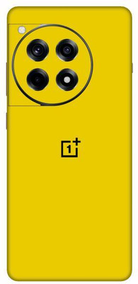 Vcare GadGets Yellow Glossy OnePlus 12 R 5G With Logo Mobile Skin(Yellow Glossy)