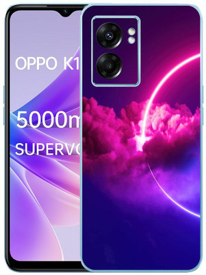 FCS OPPO K10 5G Printed Back skin Mobile Skin(Sky Red Skin)